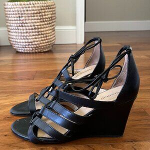 Antonio Melani Black lace up shoes size 8 1/2